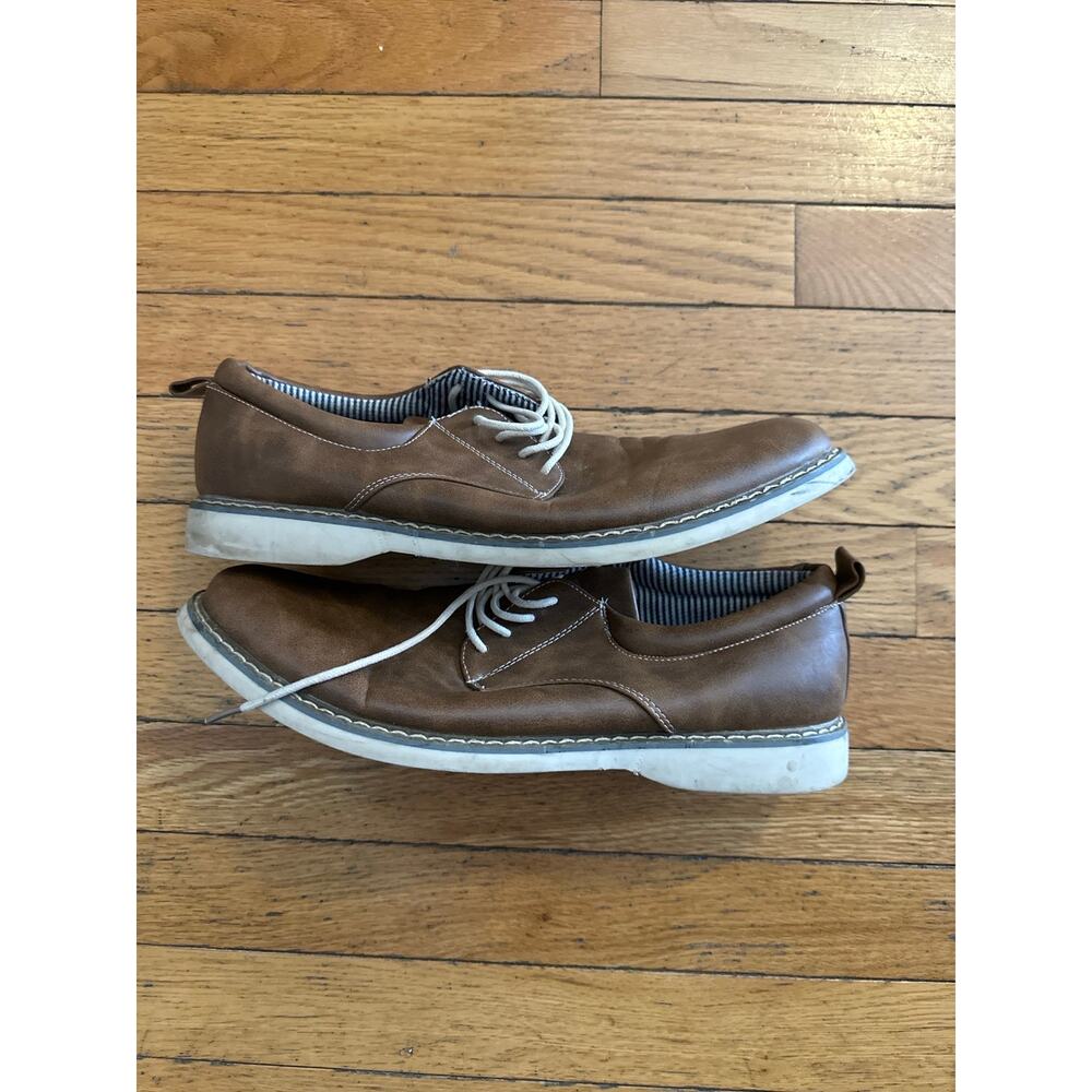 Members Only Mens Oxford Shoes Brown Casual Dress Lace Up Sneakers Size 11